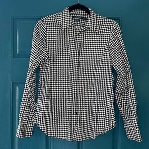 Lauren Herringbone button up shirt M